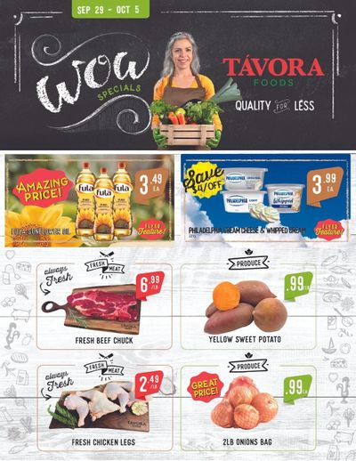 Tavora Foods Flyer September 29 to October 5