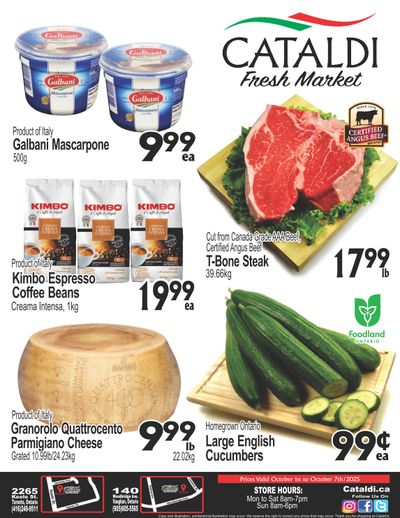 Cataldi Fresh Market Flyer October 1 to 7