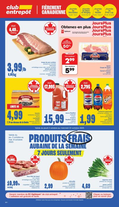 Wholesale Club (QC) Flyer October 2 to 22