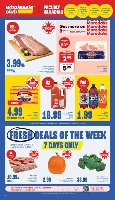 Wholesale Club (Atlantic) Flyer October 2 to 22