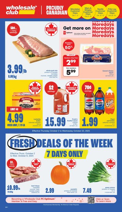Wholesale Club (ON) Flyer October 2 to 22