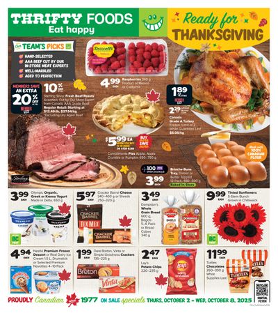 Thrifty Foods Flyer October 2 to 8