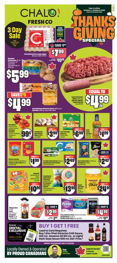 Chalo! FreshCo (West) Flyer October 2 to 8