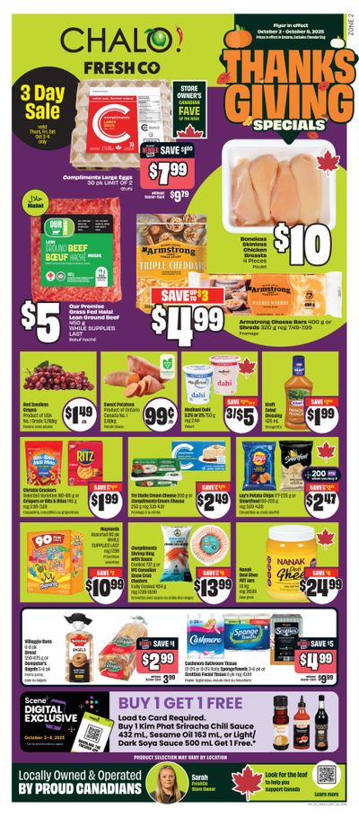 Chalo! FreshCo (ON) Flyer October 2 to 8