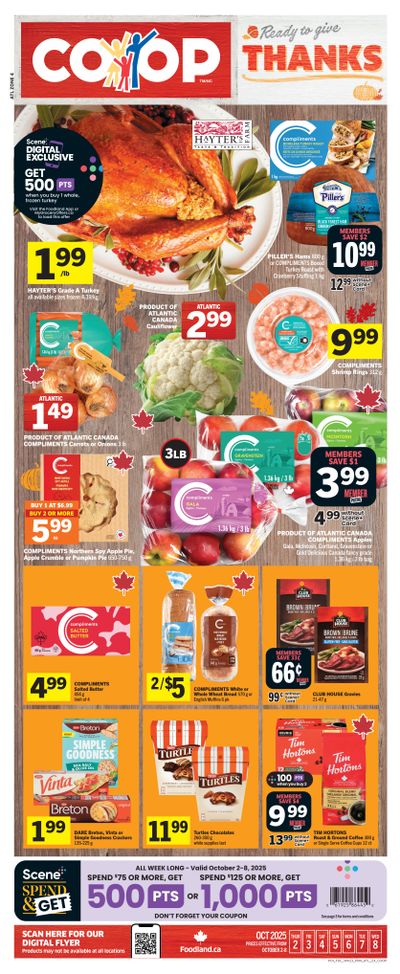 Foodland Co-op Flyer October 2 to 8