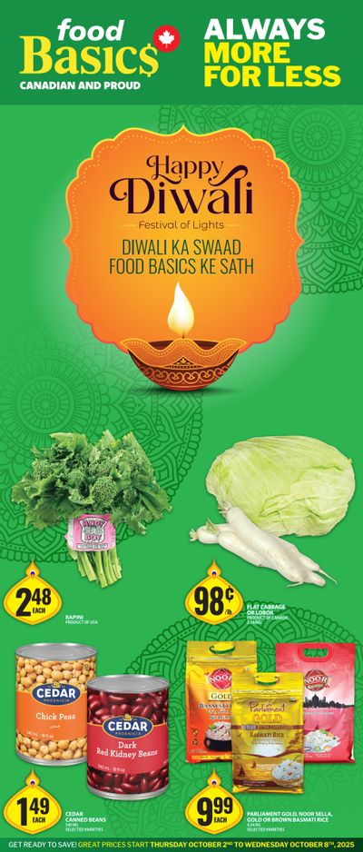 Food Basics Diwali Flyer October 2 to 8