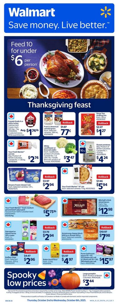 Walmart (West) Flyer October 2 to 8