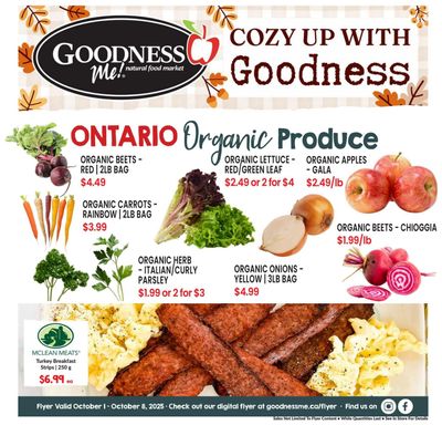 Goodness Me Flyer October 1 to 8