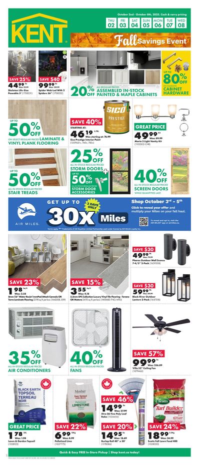 Kent Building Supplies Flyer October 2 to 8