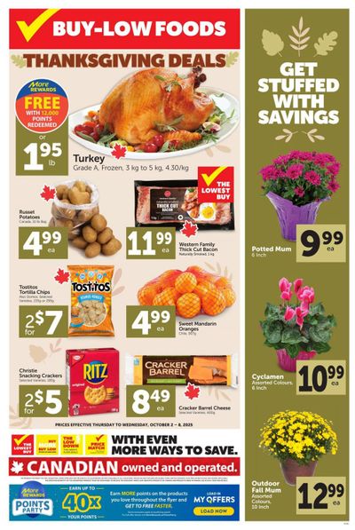 Buy-Low Foods Flyer October 2 to 8