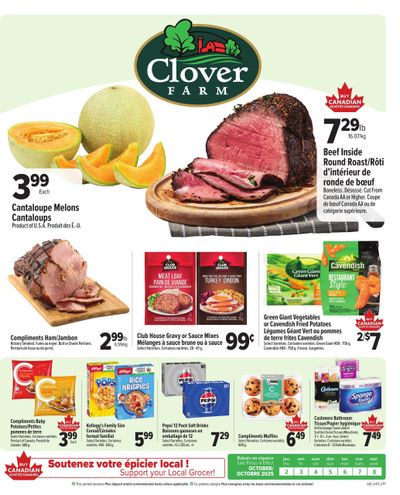 Clover Farm (Atlantic) Flyer October 2 to 8