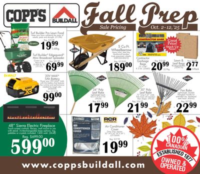 COPP’s Buildall Flyer October 2 to 12