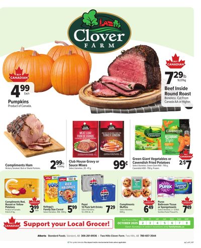 Clover Farm (West) Flyer October 2 to 8