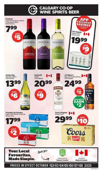 Calgary Co-op SWCB Flyer October 2 to 8