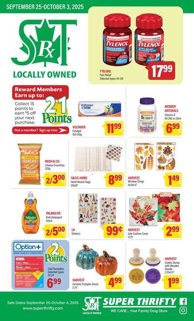 Super Thrifty Flyer September 25 to October 4