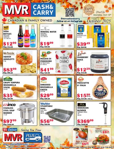 MVR Cash and Carry Flyer October 1 to 31