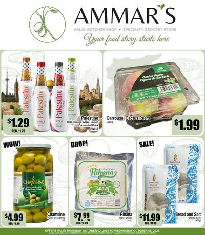 Ammar's Halal Meats Flyer October 2 to 8