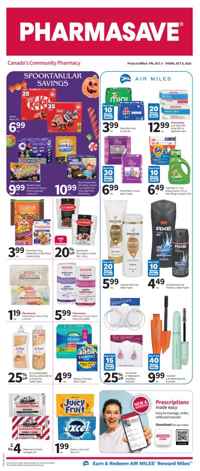 Pharmasave (ON & West) Flyer October 3 to 9