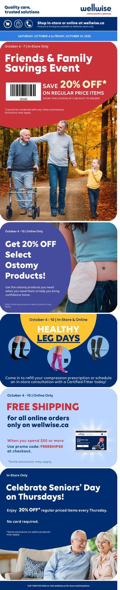Wellwise By Shoppers Flyer October 4 to 10