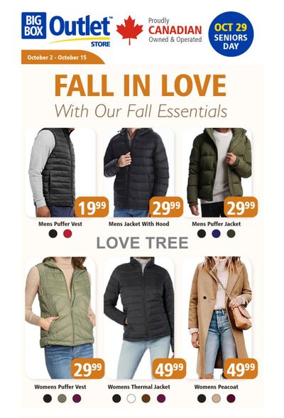 Big Box Outlet Store Flyer October 2 to 15