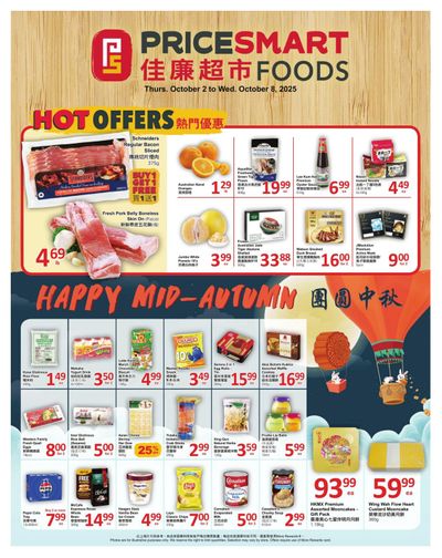 PriceSmart Foods Flyer October 2 to 8