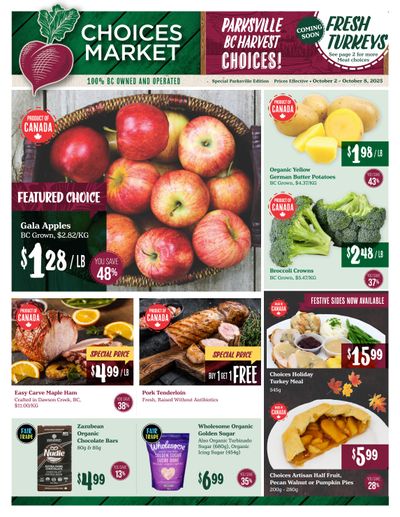 Choices Market Flyer October 2 to 8
