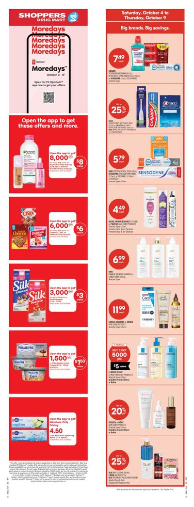 Shoppers Drug Mart (West) Flyer October 4 to 9