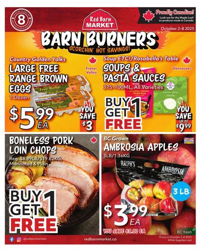 Red Barn Market Flyer October 2 to 8