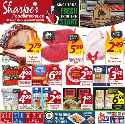 Sharpe's Food Market Flyer October 2 to 8