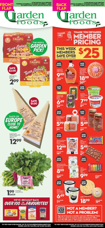 Garden Foods Flyer October 2 to 12