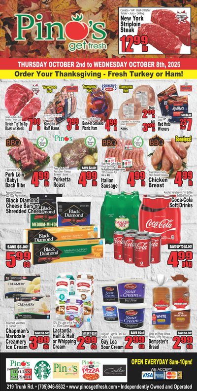 Pino's Flyer October 2 to 8