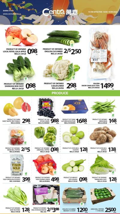 Centra Foods (Barrie) Flyer October 3 to 9