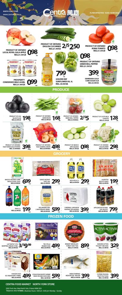Centra Foods (North York) Flyer October 3 to 9