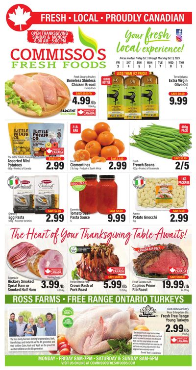 Commisso's Fresh Foods Flyer October 3 to 9