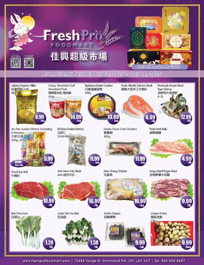 FreshPro Foodmart (Richmond Hill) Flyer October 3 to 9