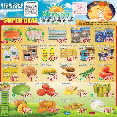 Sunny Foodmart (Etobicoke) Flyer October 3 to 9