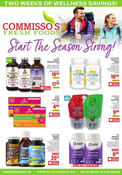 Commisso's Fresh Foods Wellness Flyer October 3 to 16