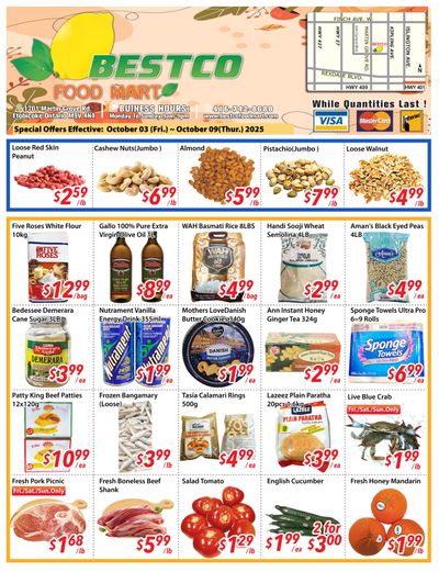 BestCo Food Mart (Etobicoke) Flyer October 3 to 9