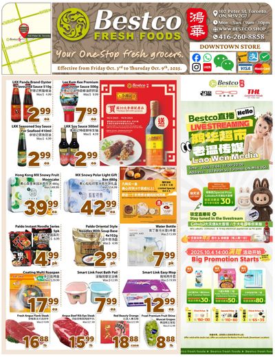 BestCo Food Mart (Downtown Toronto) Flyer October 3 to 9