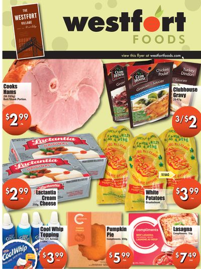 Westfort Foods Flyer October 3 to 9