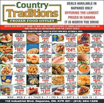 Country Traditions Flyer October 2 to 9