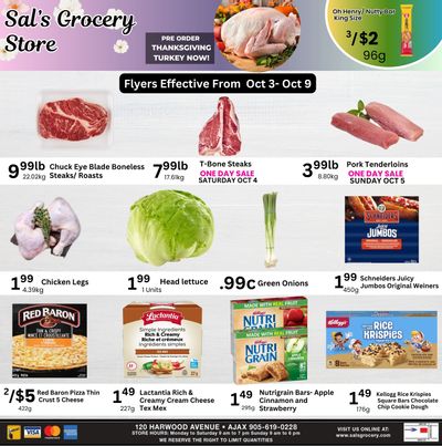 Sal's Grocery Flyer October 3 to 9
