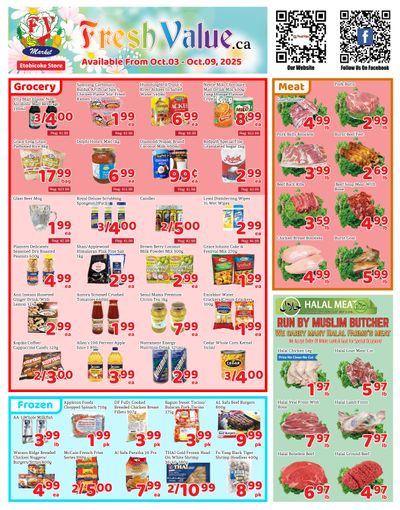 Fresh Value (Etobicoke) Flyer October 3 to 9