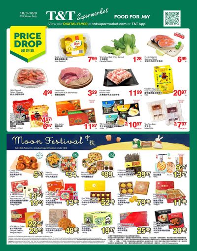 T&T Supermarket (GTA) Flyer October 3 to 9