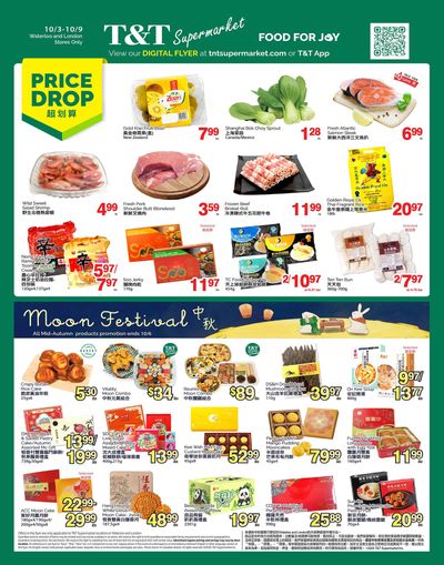 T&T Supermarket (London & Waterloo) Flyer October 3 to 9