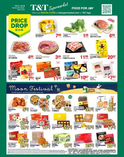T&T Supermarket (Ottawa & Kanata) Flyer October 3 to 9