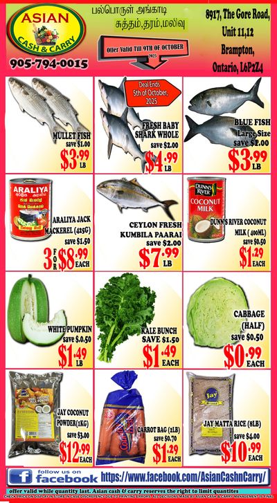 Asian Cash & Carry Flyer October 3 to 9