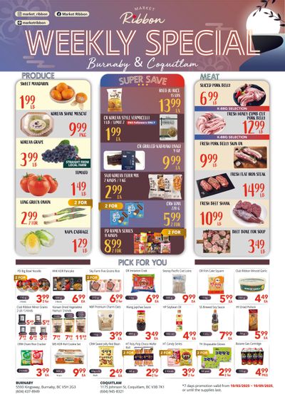 Market Ribbon Flyer October 3 to 9