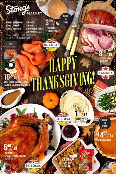 Stong's Market Flyer October 3 to 16