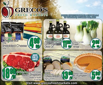 Greco's Fresh Market Flyer October 3 to 16